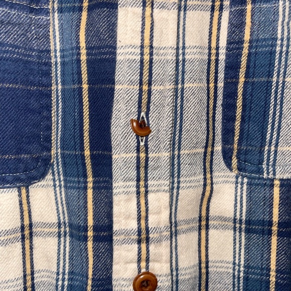 J Crew mid-weight flannel shirt. Classic. Medium. Slim. Double brushed. - Picture 2 of 4